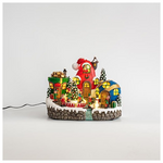 Χωριο Ξωτικων, 11 Led, με Μετασχηματιστη, με Κινηση, 31x23x24cm