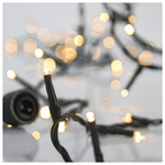 Σειρα, 700 led 3mm, 31v, Επεκταση ωσ 2, με Μετασχηματιστη, Προεκταση Παροχης 300cm, Πρασινο Καλωδιο, Θερμο Λευκο Led,ανα 5cm,ιρ44