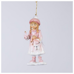 Στολιδι Πολυρεζιν, Κοριτσακι με Κουκλιτσα, 5x5x12,5cm