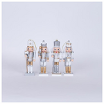 Καρυοθραυστες, Χρυσο Λευκο, σετ 4τμχ, 12,5cm