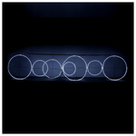 Δακτυλιοι Φωτεινοι, Led, με Λευκη  Φωτ/να, 28m, 400x100cm