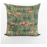 Μαξιλαρa, Πρασινη με Ελαφια, 75cm