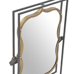 Καθρεπτης Τοιχου Μεταλλικος Αντικε Μαυροσ/χρυσος 52χ12χ65