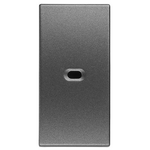 Διακοπτης 1 Modules Απλος με Λυχνια Γραφιτης