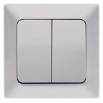 Διακοπτης k/r Νικελ mat