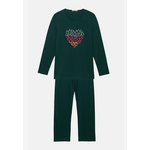 Minerva Wild Heart Μονόχρωμη Γυναικεία Πυτζάμα Green Pine Πράσινο
