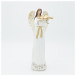 Αγγελος Πολυρεζιν, με Βιολι, Λευκος, 10.5x28.5cm