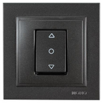 Διακοπτης Ρολλων Μαυρος