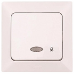 Μπουτον Κουδουνιου+λυχνια Λευκο