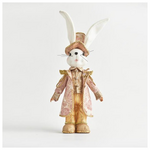 Κυριος Λαγος με ροζ Ρουχα, 19x10x42cm