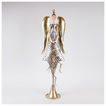 Αγγελος με Χρυσα Φτερα, Μεταλλικος, 23.5x15.24x86.36cm