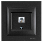 Πριζα Τηλεφωνου Monh rj 11 Μαυρο