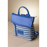 Μεγάλο Backpack με Καπάκι με Ρίγες