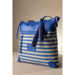 Μεγάλη Τσάντα Ώμου  με Ρίγες