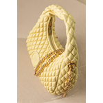 Οβάλ Τσάντα Χειρός και Ώμου με Αφαιρούμενη Αλυσίδα