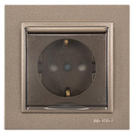 Πριζα Σουκο Καπακι 16a Κουμπωτος με Παιδικη Προστασια Light Fume