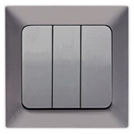 Διακοπτης Τριπλος Γραφιτης