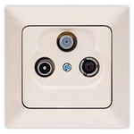 Πριζα tv Radio Satellite Τερματικη Μπεζ