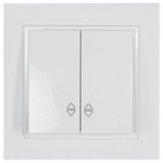 Διακοπτης a/r-k/r Λευκος