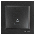 Μπουτον Κλιμακοστασιου+λυχνια Μαυρος