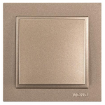 Διακοπτης Απλος Κουμπωτος  Light Fume