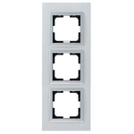 Πλαισιο 3 Θεσεων Αλουμινιο Ασημι