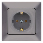 Πριζα Σουκο Προστασιας 16a Γραφιτης