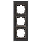 Πλαισιο 3 Θεσεων Αλουμινιο Μαυρο