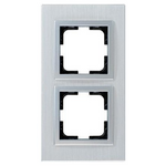 Πλαισιο 2 Θεσεων Αλουμινιο Ασημι