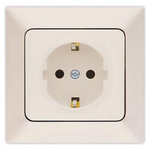 Πριζα Σουκο Προστασιας 16a Μπεζ