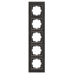 Πλαισιο 5 Θεσεων Αλουμινιο Μαυρο