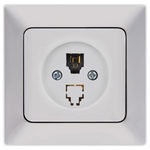 Πριζα Τηλεφωνου Monh rj 11 Νικελ mat