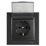 Πριζα Σουκο Καπακι 16a Μαυρο