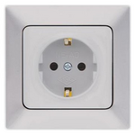 Πριζα Σουκο Προστασιας 16a Νικελ mat