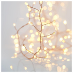 Cluster, 300 Mini Led, με Μετασχηματιστη, 4,5v, Προεκταση 500cm, Μπρονζε Χαλκινο Καλωδιο, Daylight Led, Ιρ44