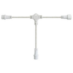 Diy, Λευκο Καουτσουκ Καλωδιο Τυπου Ταφ, 3 Κονεκτορες, 10cm, Ip65