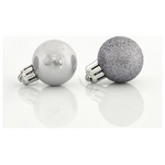 Μπαλα Πλαστικη, Γκρι, σετ 27τμχ, (9 Περλε , 18 Glitter), 3cm