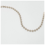 Αλυσιδα με Καφε Περλες, Πλαστικο, 12m