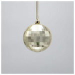 Πλαστικη Μπαλα, Ντισκο, Χρυση, σετ 6τμχ, 10cm