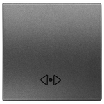 Διακοπτης 2 Modules Μεσαιος a/r Γραφιτης