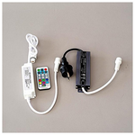 Μετασχηματιστης, 24v, me Synchronous Rgbw led Controller και Τηλεχειριστηριο, Προεκταση Παροχης 3m, Ip65