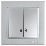 Διακοπτης a/r-k/r Ασημι