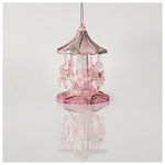 Καρουζελ Ακρυλικο, με ροζ Glitter, 7,5x10,8cm