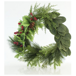 Στεφανι με Πευκοβελονα και Γκι, 64cm