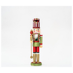 Καρυοθραυστης, Πρασινος-Κοκκινος, με Σκηπτρο, 38cm