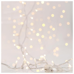 Κουρτινα, 360 led 3mm, 31v Μετασχηματιστη, 4 Επεκτασεις ωσ 3 Σετ, Διαφανο pvc Καλωδιο, Θερμο Λευκο Led, 200x200cm, Προεκταση Παροχης 3m, Ιρ44