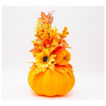 Φθινοπωρινο Διακοσμητικο με Ηλιoτροπιο και Φυλλο Σφενδαμου, 37cm