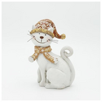 Γατουλα Πολυρεζιν, Καθιστη, Λευκη, 10.5x16cm