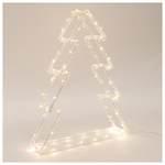 Ακρυλικο Δεντρο, 3,5v Μετασχηματιστη, 70 Θερμα Λευκα Led, Προεκταση Παροχης 5m, 21x6,5x31cm, Ip44