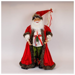 Αη Βασιλης Μεκοκκινο και Μαυρο Καρο Ρουχο, 90cm